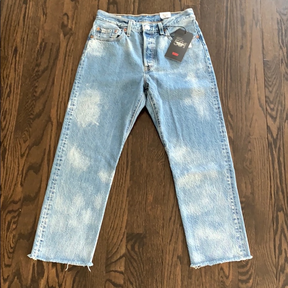 NWT Levi 501 Cropped High Rise Jeans sz 28